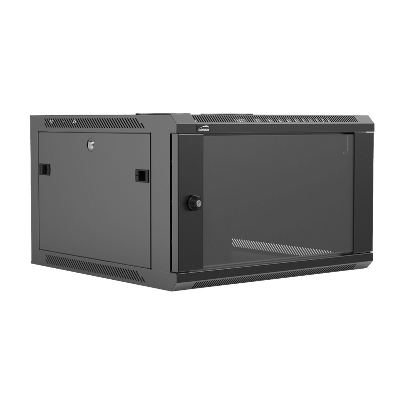 WPR606R/B Caymon 19” Wandrek 6U 600 mm Diepte (Zwart)