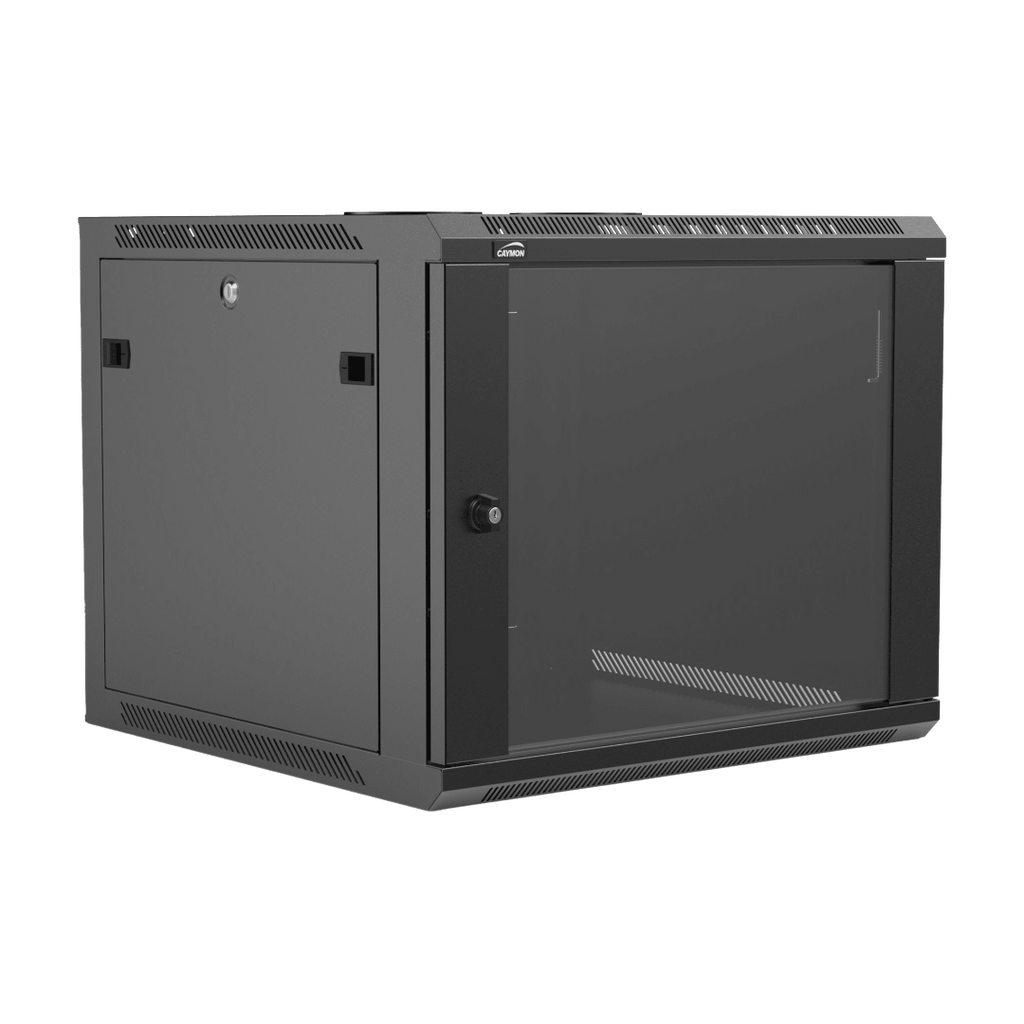 WPR609R/B Caymon 19” Wall Mount Rack 9U 600mm Depth (Black)