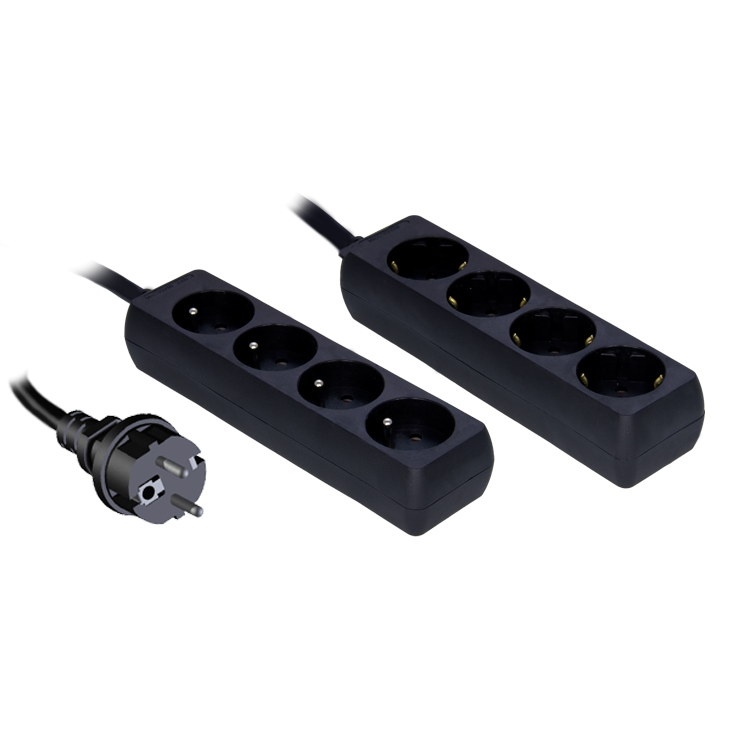 PSC204-G VERDEELDOOS 4 CONNECTOREN 1.5 M PROCAB