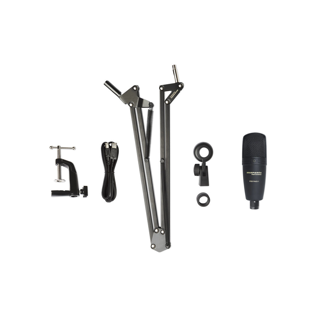 POD PACK 1 MARANTZ PRO USB MICRO + BROADCAST STAND & CABLE