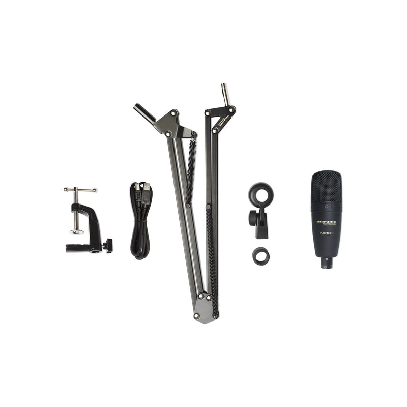 POD PACK 1 MARANTZ PRO USB MICRO + BROADCAST STAND & CABLE