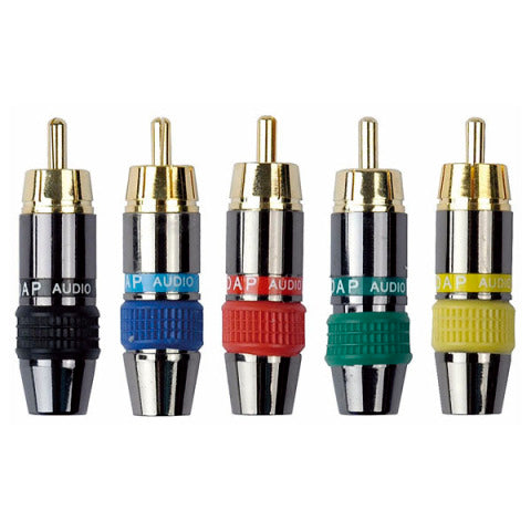 RCA PLUG DAP AUDIO VERGULD BLUE