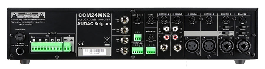 COM24MK2 Audac Versterker 240W 100V