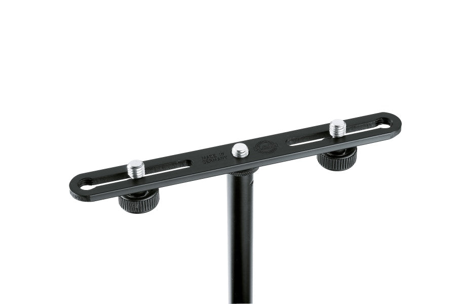 23550 K&M MICROPHONE BAR FOR 2 MICS