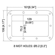 H1906 BACKPLATE VOOR MEDIUM HANDVATTEN PENN ELCOM