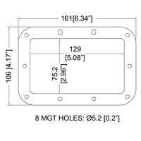 H1906 BACKPLATE VOOR MEDIUM HANDVATTEN PENN ELCOM