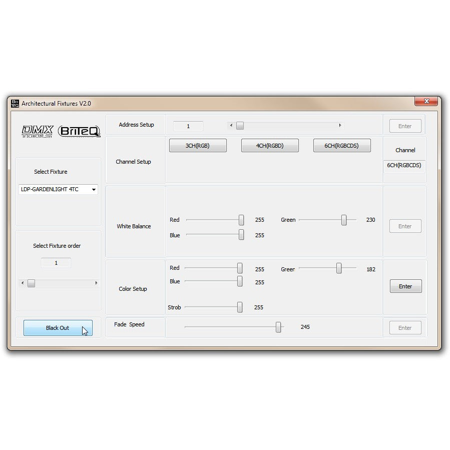 FIRMWARE UPDATER BRITEQ ALLROUND DMX SETUP TOOL, incl SOFTWA