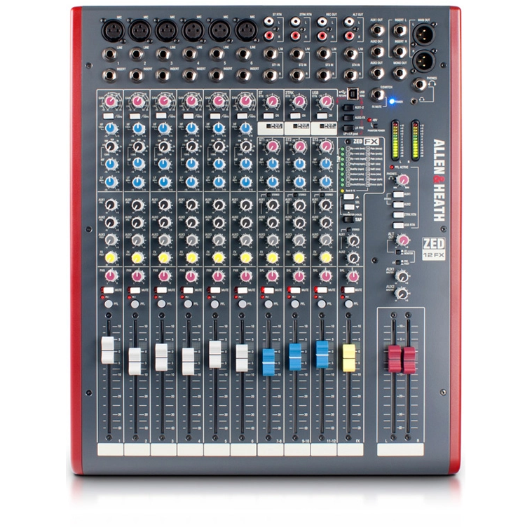 ZED-12FX ALLEN &amp; HEATH 12-kanaals analoge mengtafel met FX