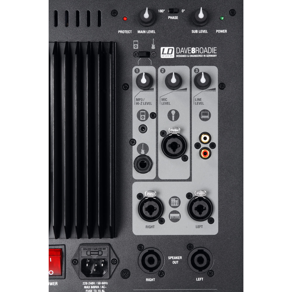 DAVE 8 Roadie LD Systems 2.1 geluidssysteem