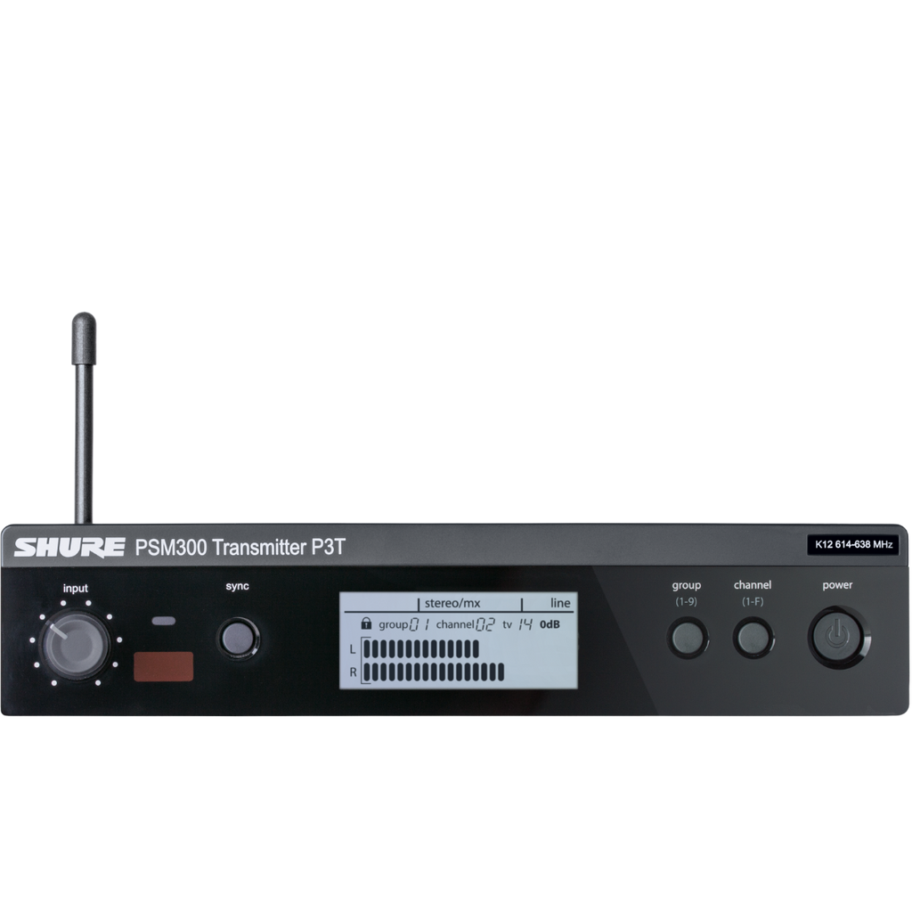 P3T SHURE PSM300 In-ear zender H20 (518-542 MHz BE)