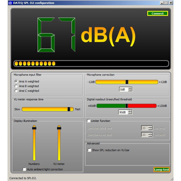 SPL-D2 MKII DATEQ Decibelmeter met Display