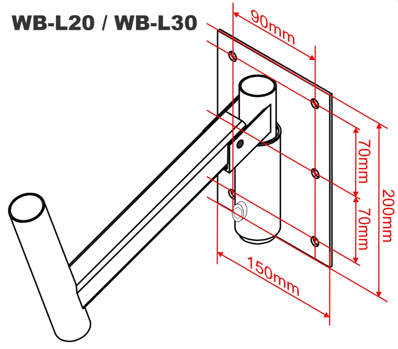 WB-L30 MUURBEUGEL JB SYSTEMS