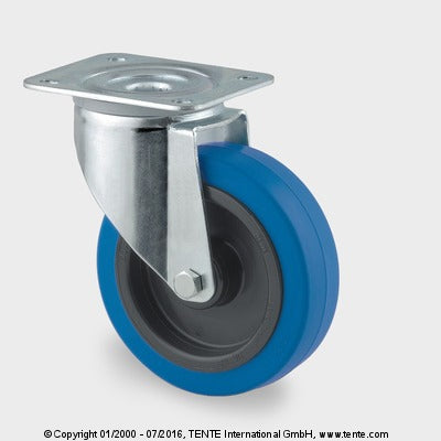 BLAUW ZWENKWIEL ORIGINEEL TENTE 100mm