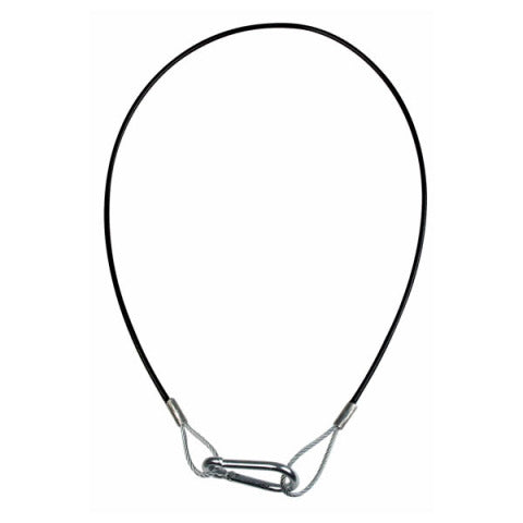 Safety Cable 75cm Wll 75 Kg Zwart Niet Gecertificeerd Showgear
