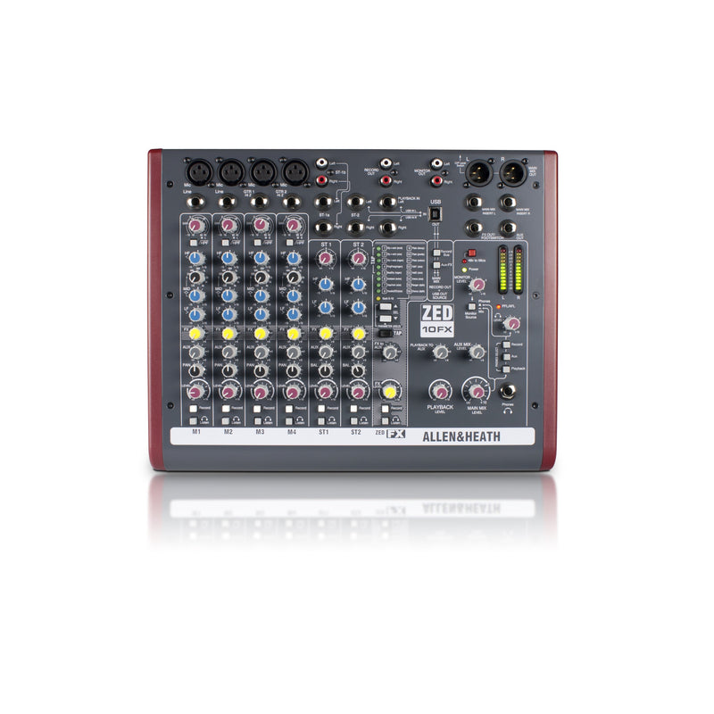 ZED-10 ALLEN &amp; HEATH 10-kanaals analoge USB mengtafel met FX