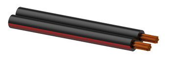 LUIDSPREKERKABEL BC ROOD-ZWART 2X 4MM� / 100 METER PROCAB