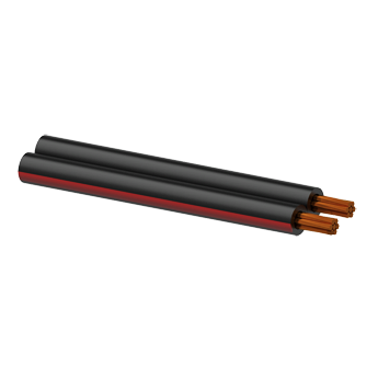 LUIDSPREKERKABEL BC ROOD-ZWART 2X 4MM� / 100 METER PROCAB