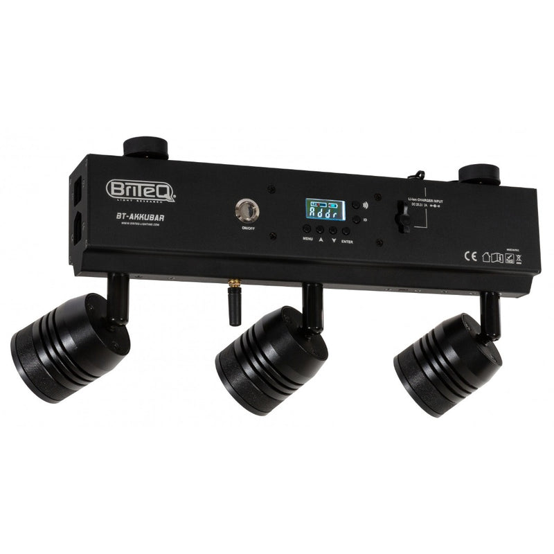 Bt-akkubar Briteq Batterij-gevoede Projector