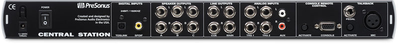 Central Station Plus Presonus Monitor selector