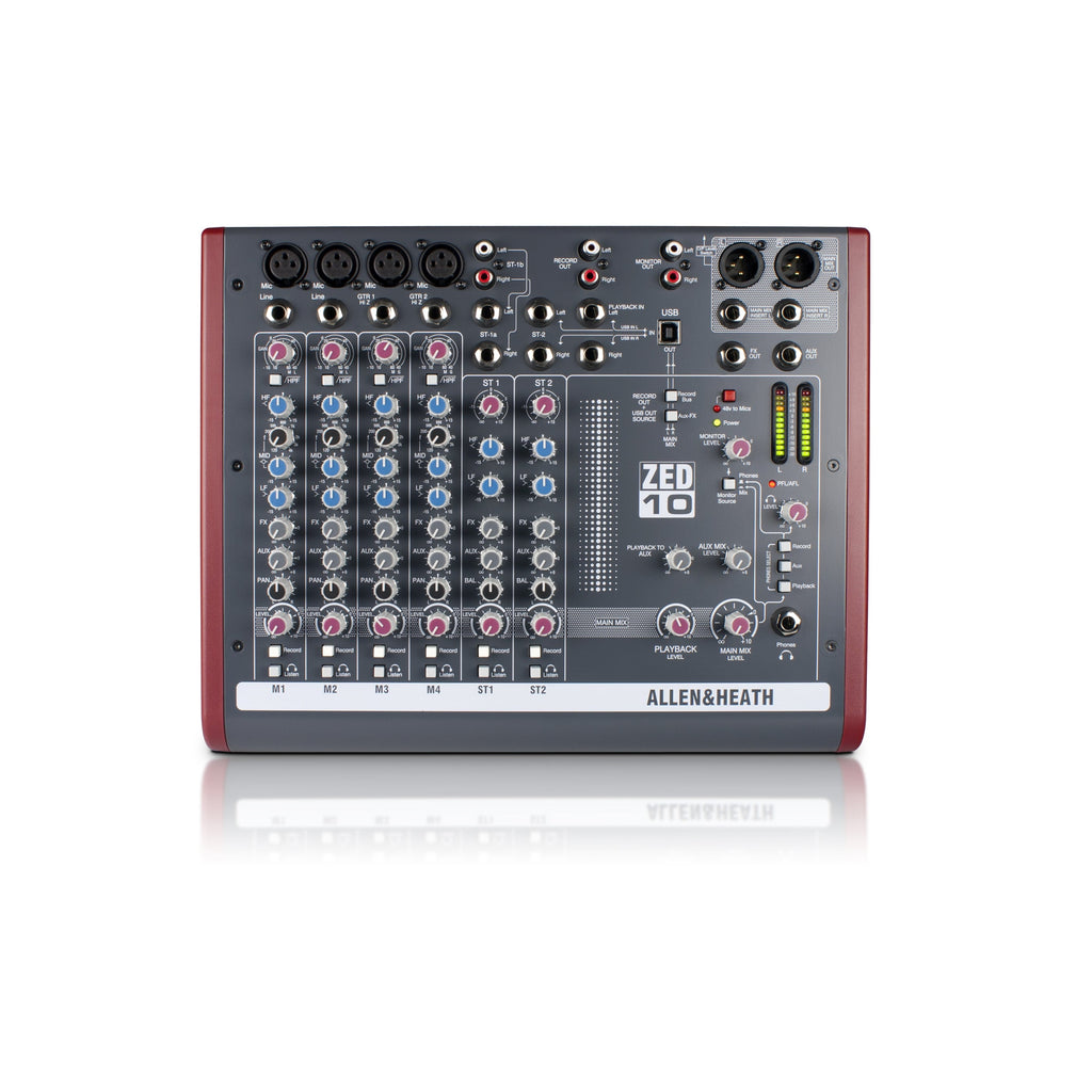 ZED-10 ALLEN &amp; HEATH 10-kanaals analoge USB mengtafel