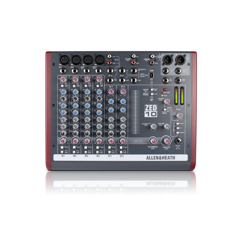 ZED-10 ALLEN &amp; HEATH 10-kanaals analoge USB mengtafel