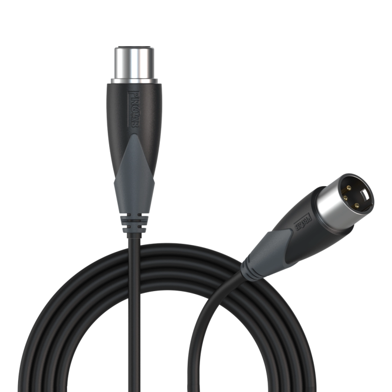 MICROFOONKABEL XLR MALE-XLR FEMALE 5m PROCAB