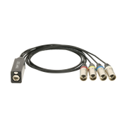 CATLink MINI 4-channel multicore adapter etherCON F - 4 x XLR 3p M