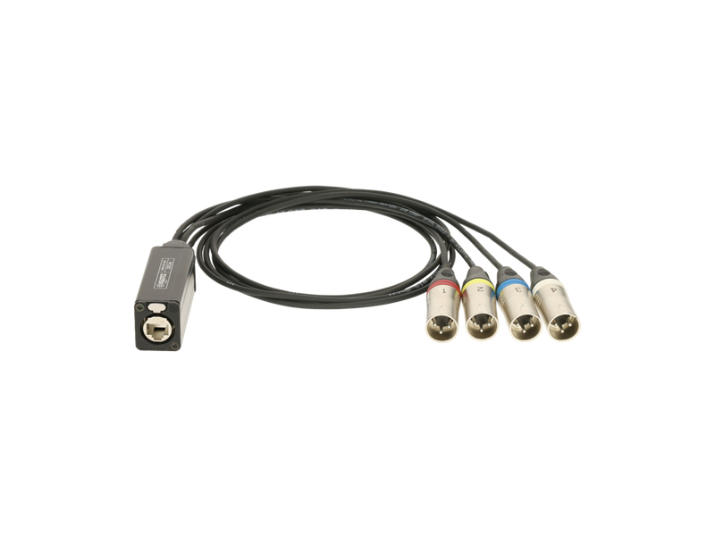 CATLink MINI 4-channel multicore adapter etherCON F - 4 x XLR 3p M