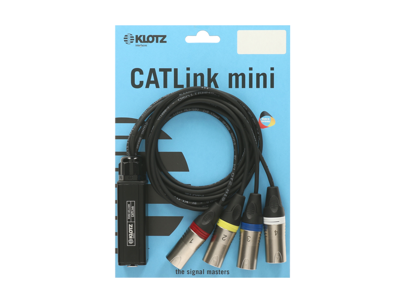 CATLink MINI 4-channel multicore adapter etherCON F - 4 x XLR 3p M