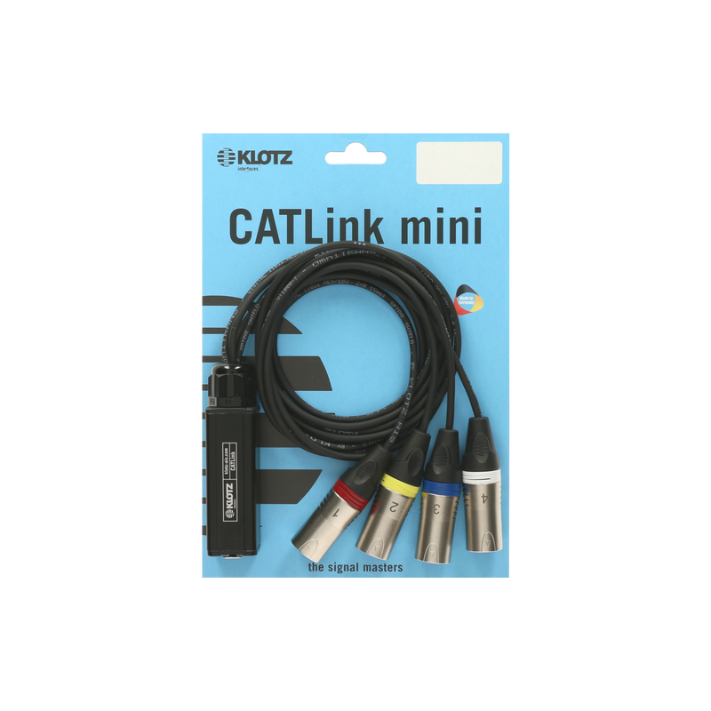 CATLink MINI 4-channel multicore adapter etherCON F - 4 x XLR 3p M