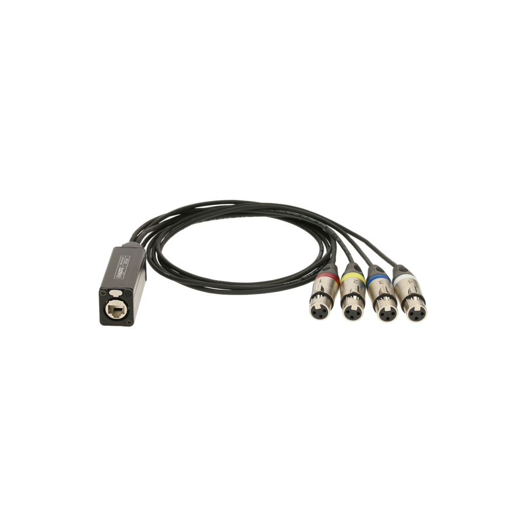 CATLink MINI 4-channel multicore adapter etherCON F - 4 x XLR 3p F