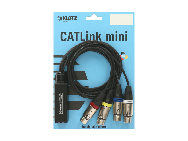 CATLink MINI 4-channel multicore adapter etherCON F - 4 x XLR 3p F