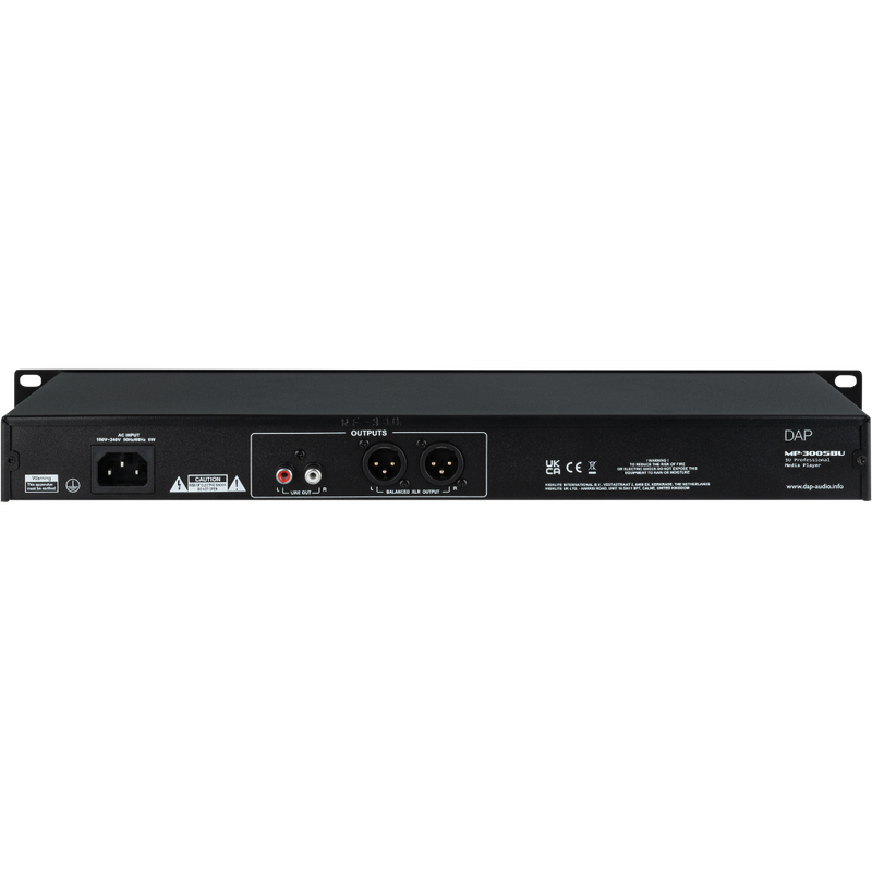 MP-300SBU DAP Professionele USB/SD/BT Mediaspeler