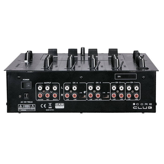 CORE Club DAP 4-kanaals DJ-mixer