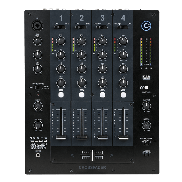CORE Club DAP 4-kanaals DJ-mixer