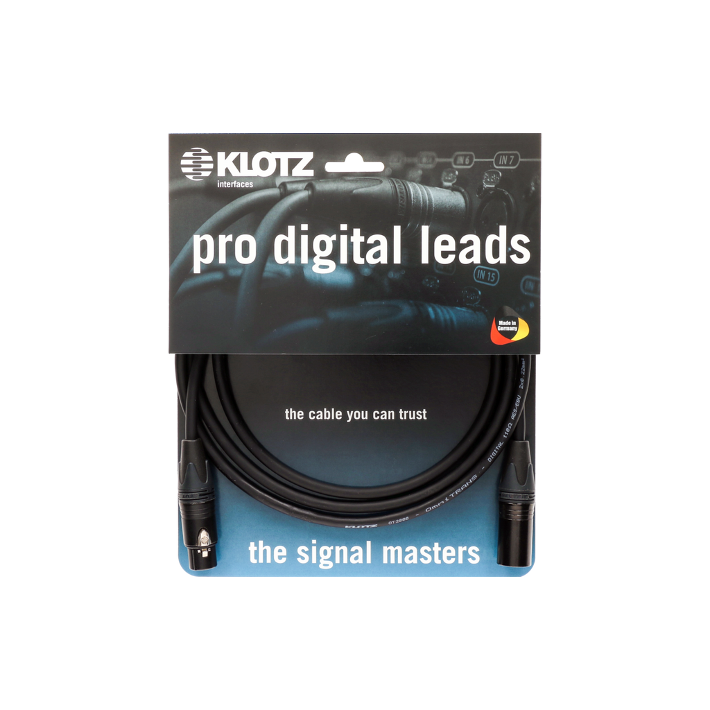 PRO DMX Kabel KLOTZ 3-polig (1.5m)