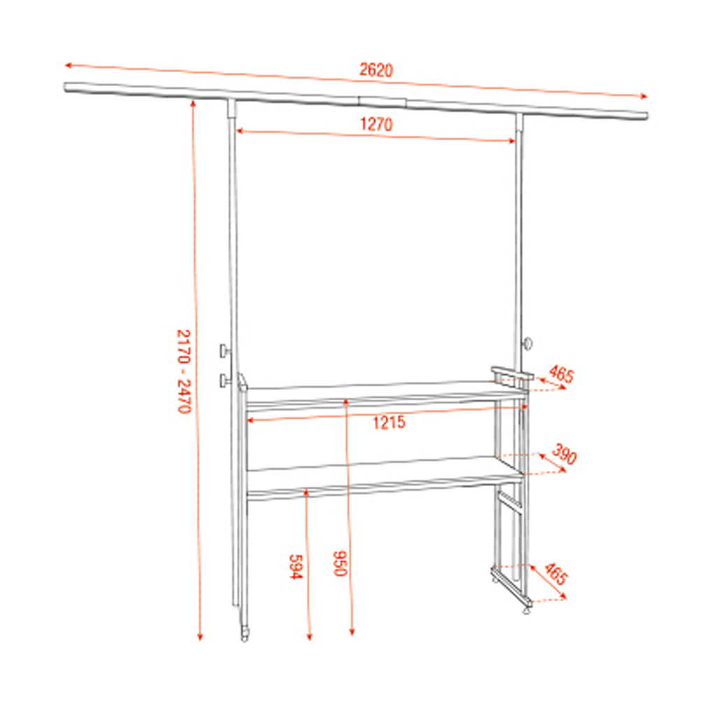 MAMMOTH DJ STAND SET SHOWGEAR 