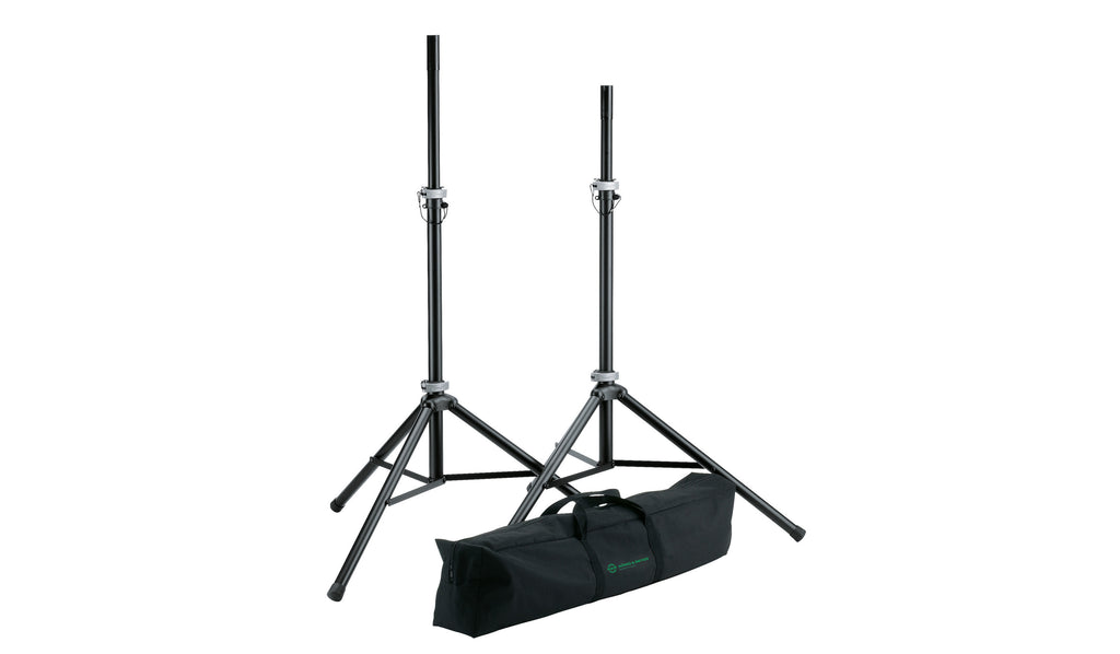21459 SPEAKER STAND PACKAGE BLACK K&amp;M 