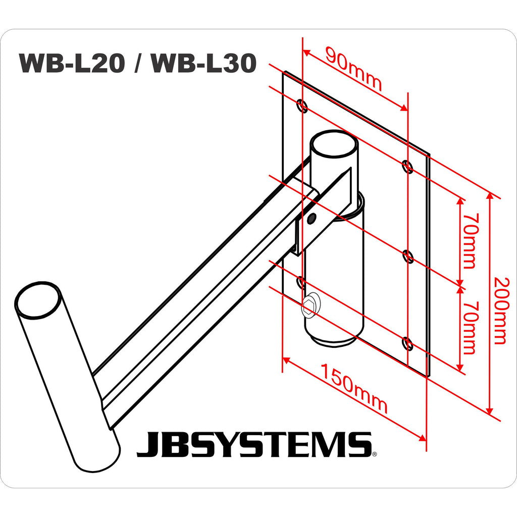 WB-L20 HILEC MUURBEUGEL 20cm 40KG