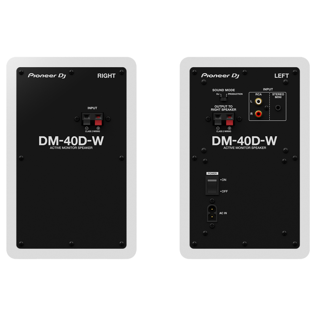 DM-40D-W Pioneer DJ Desktopmonitorsysteem (Wit)