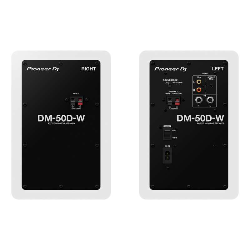 DM-50D-W Pioneer DJ Desktopmonitorsysteem (Wit)