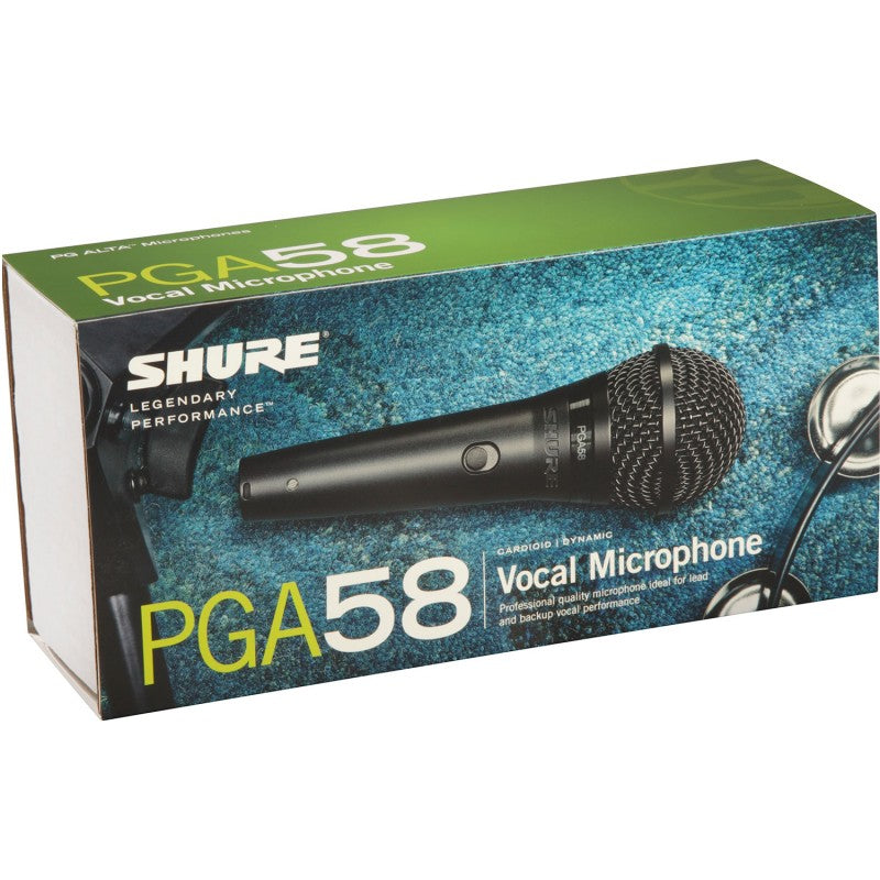PGA58-XLR SHURE ZANGMICRO INCL. 4.5m XLR-KABEL