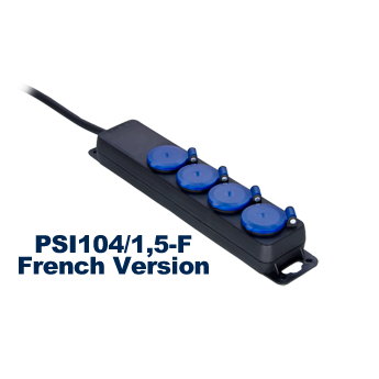 VERDEELDOOS ZWART 4-VOUDIG> IP44 3x1.5mm BELGIE 1.5m PROCAB
