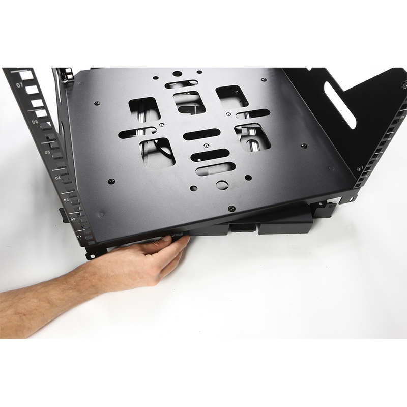 19 " SLIDE-OUT RACK 24 UNITS 425mm DIEPTE CAYMON