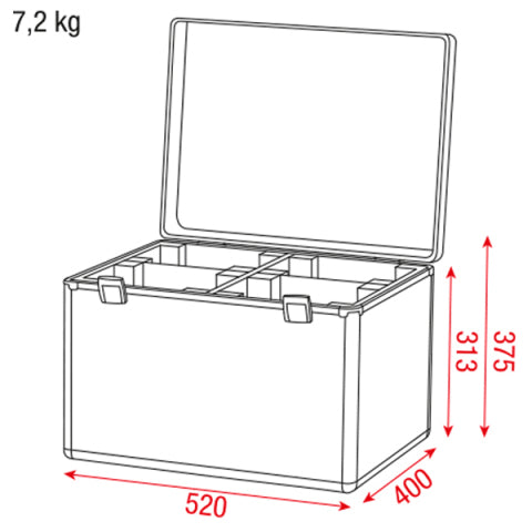 Case voor 4 X Kanjo Wash/Spot Dap Audio Value line