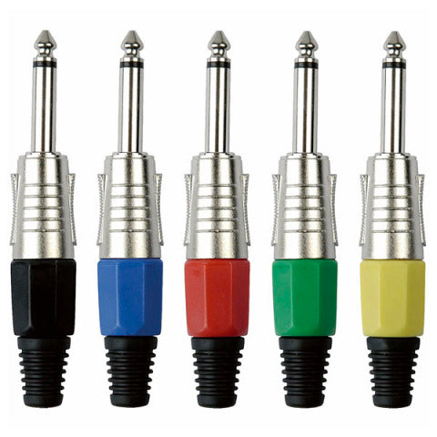 JMK-102NB JACKPLUG 6.3 MONO NIKKEL MET ZWARTE EINDDOP DAP AUDIO