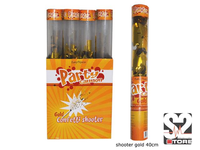 CONFETTI SHOOTER 40CM GOUD S2