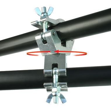 SWIVEL COUPLER ATOM 32MM SILVER DOUGTY