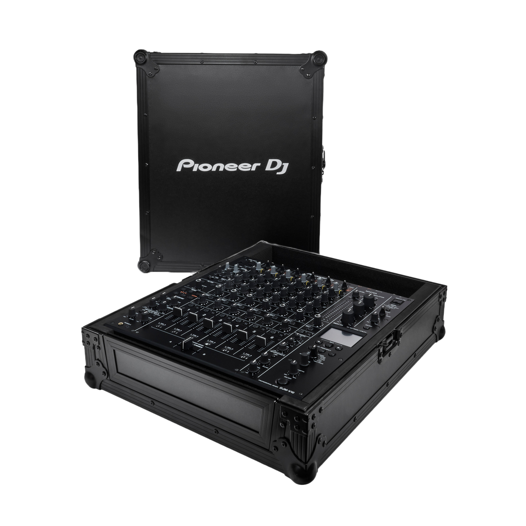 FLT-DJMV10 PIONEER DJ FLIGHTCASE MET WIELEN (ZWART)