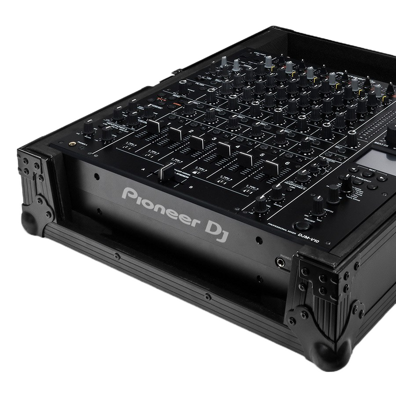 FLT-DJMV10 PIONEER DJ FLIGHTCASE MET WIELEN (ZWART)
